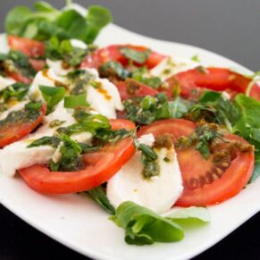 salade capresse au pesto